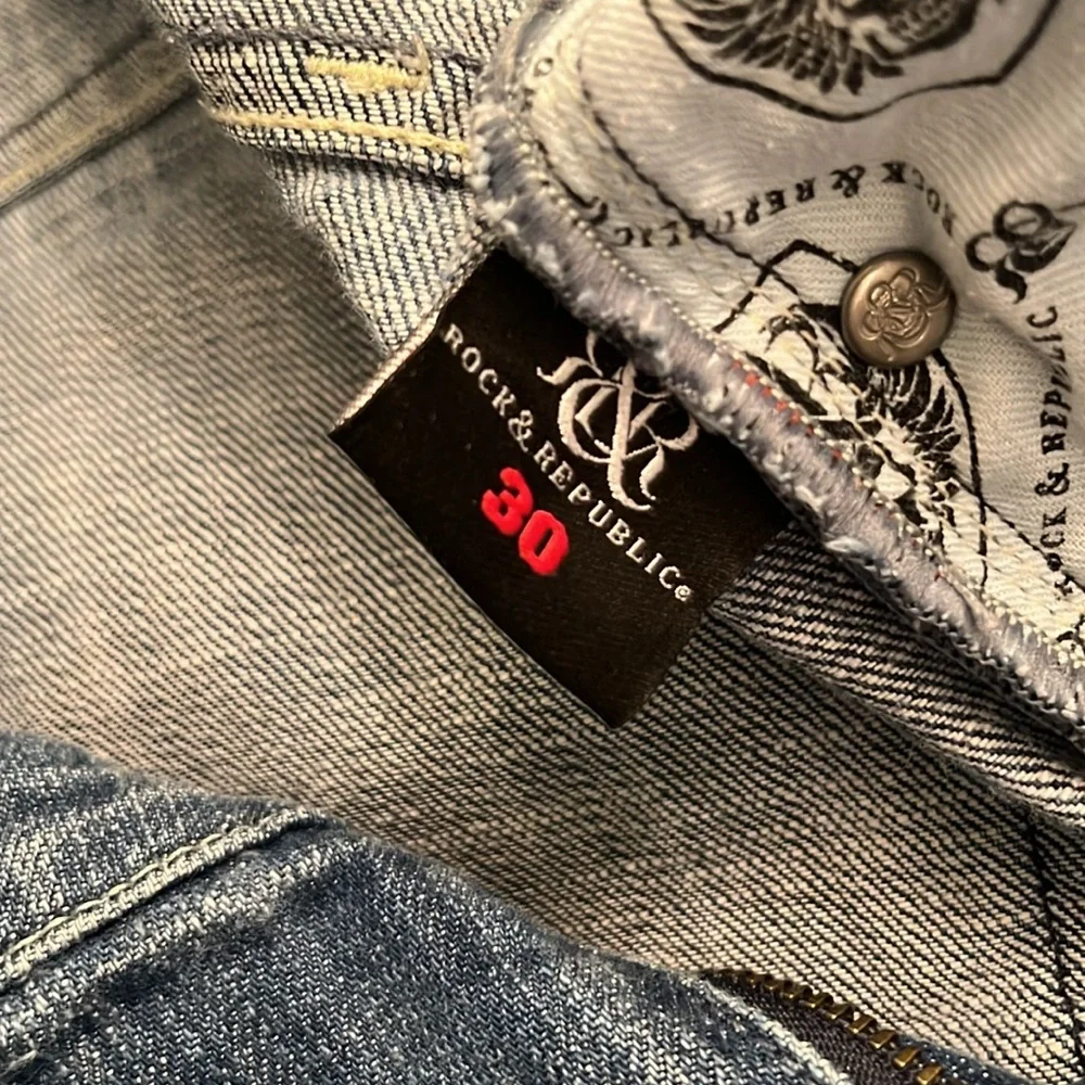 Rock & Republic Women’s Kasandra Mid Rise Medium Wash Bootcut Jeans Sz 30 Cowboy
